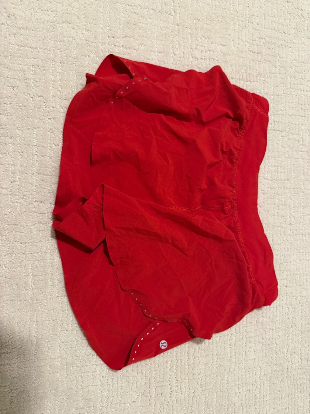 Dark Red Lululemon Fast and Free High-Rise Classic-Fit Split Short 3", Size 8